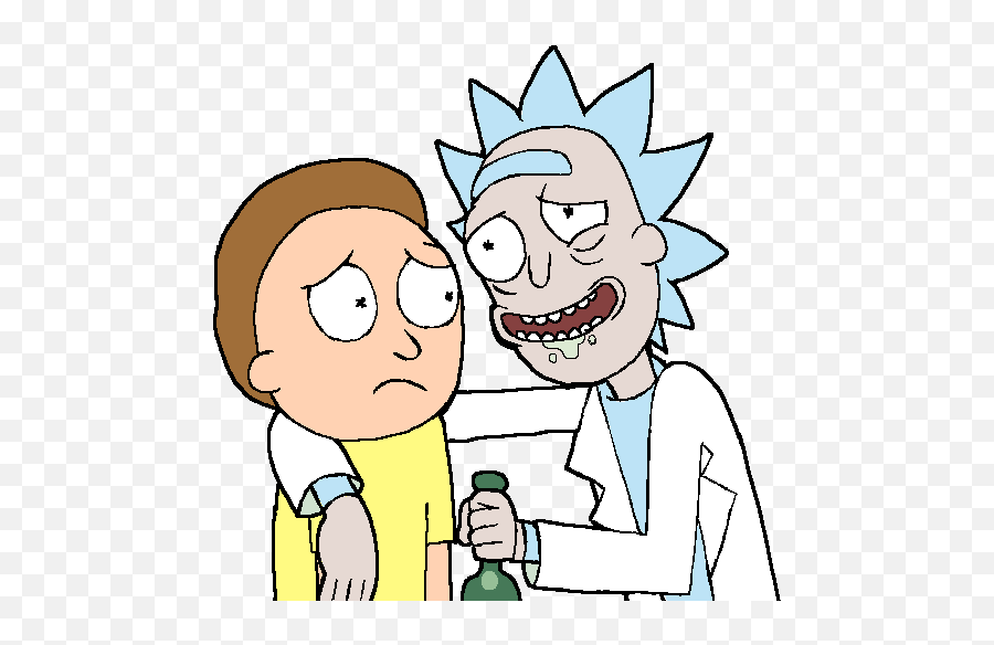 Download Rick And Morty Png Image - Rick And Morty Drinking,Rick And Morty Png