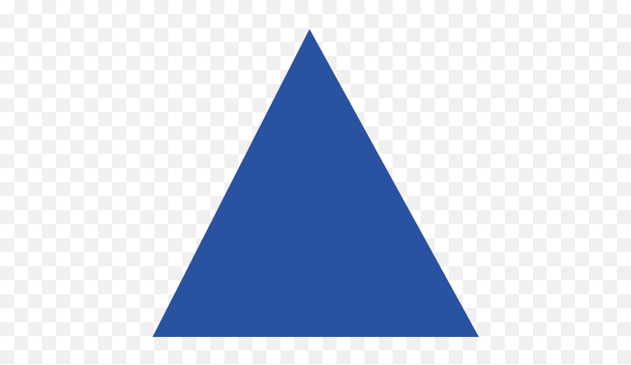Triangle Bleu Png 2 Image - Üçgen Ekli,Blue Triangle Png