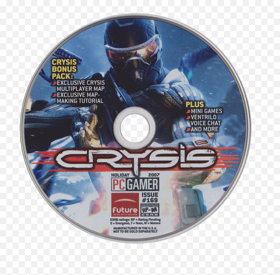 Pc Gamer Cd - Roms 2007 Future Us Inc Free Download Crysis Png,Crysis Icon