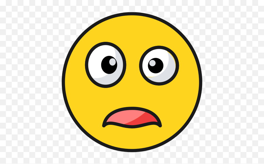 Emoji Scared Surprised Sad Free Icon - Iconiconscom Emoji Kecewa Png,Unhappy Icon