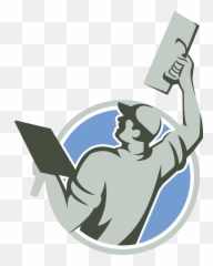 Paint Jr Construction - Plastering Trowel Logo png
