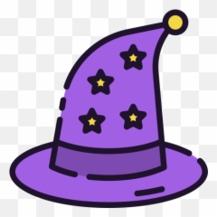 Wizard Hat - Free halloween icons Chapeu De Mago Png