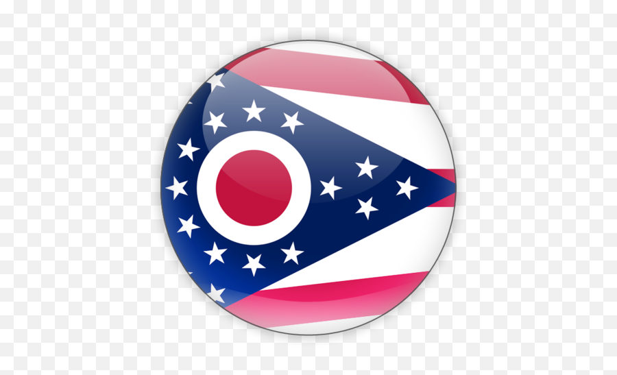 Round Icon Illustration Of Flag Ofu003cbr U003e Ohio - Ohio State Flag Jpg Png,American Flag Circle Icon