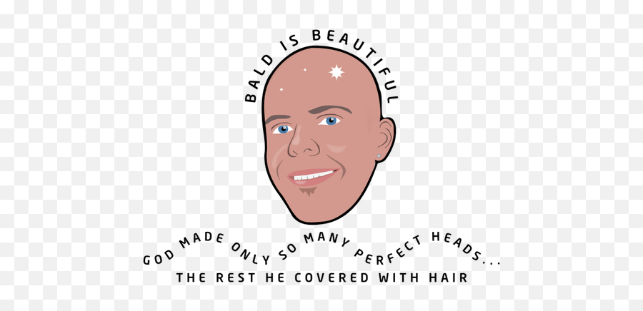 Bald Is Beautiful No Background Public Domain Vectors - Bald Is Beautiful Png,Bald Man Icon