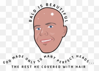 Bald Is Beautiful No Background Public Domain Vectors - png