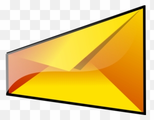 Vector Image Of Orange Symbol For - mail link on website png
