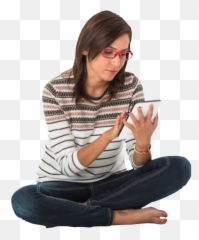 Cutout - Woman Sitting Png
