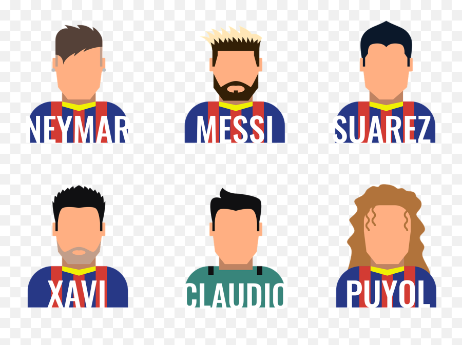 Barcelona Players - Free Vector Graphic On Pixabay Jugadores Del Barcelona Animados Png,Barcelona Png