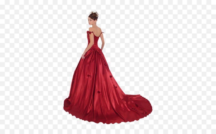 Download Woman In Red Dress Png Images - Quinceañeras Imagenes De Quinceañeras En Dibujo,Red Dress Png