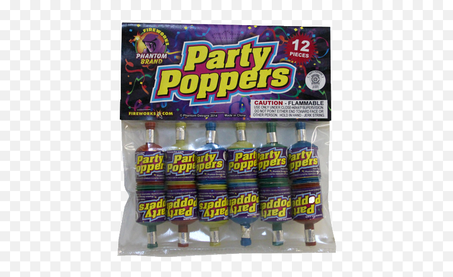 Novelties Poppers Party 12 Piece Phantom - Fictional Character Png,Party Popper Png