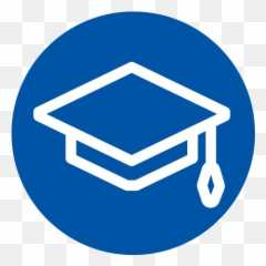 Download Education - icon Icon Blue Png PNG Image