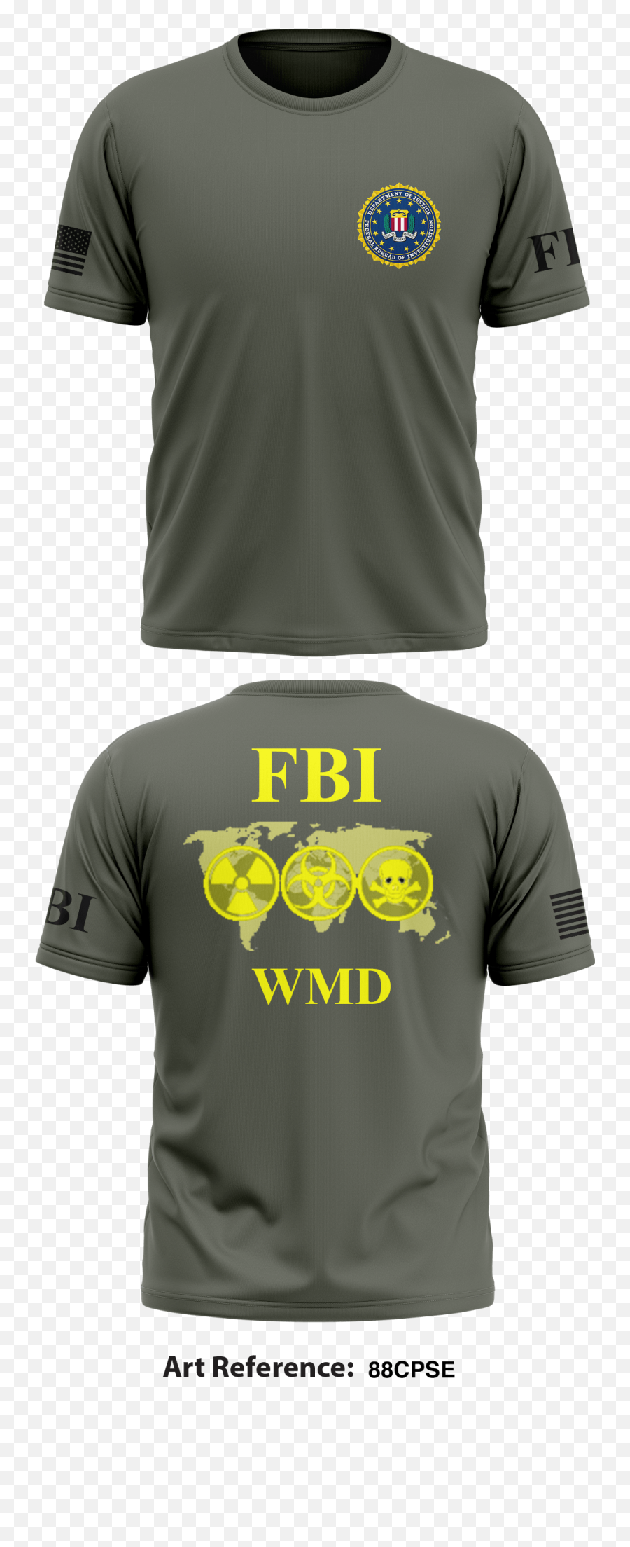 Fbi Store 1 Short Sleeve Hybrid Performance Shirt - 88cpse Operation Inherent Resolve Shirt Png,Fbi Logo