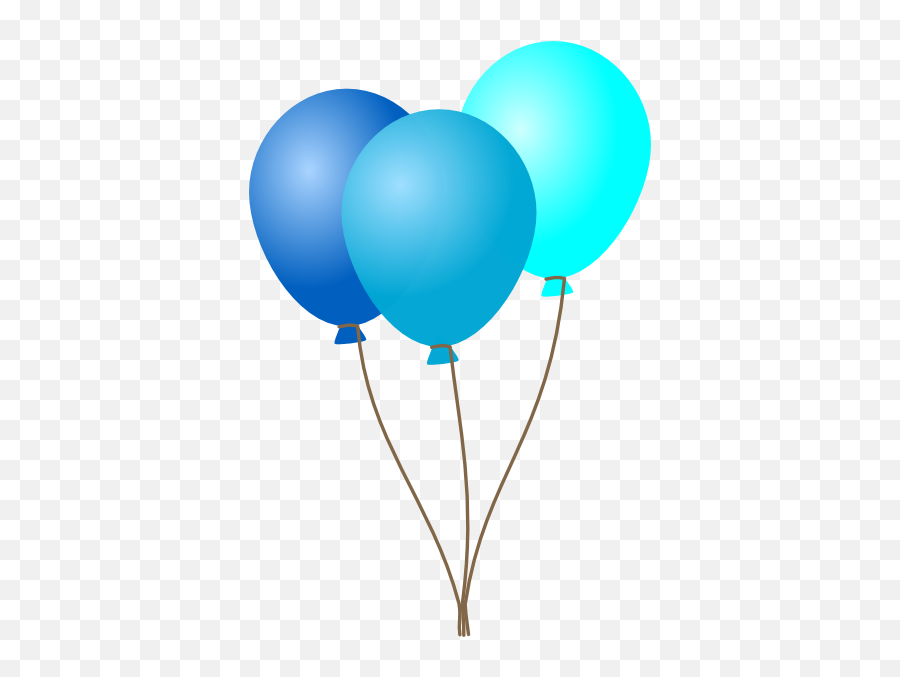 Blue Balloon Graphic Library Stock - Blue Birthday Balloons Clipart Png,Blue Balloons Png