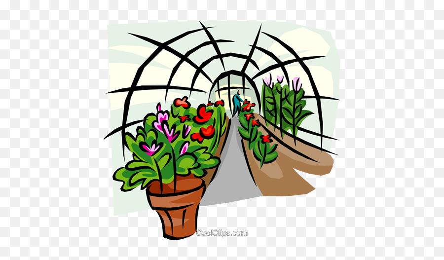 Greenhouse Royalty Free Vector Clip Art Illustration - Greenhouse Clipart Png,Greenhouse Png