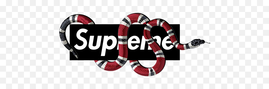 Gucci Logo Transparent Png - Supreme X Gucci Shirt,Gucci Snake Logo