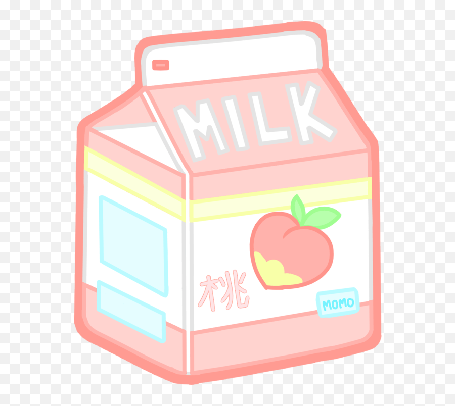 Download Cute Peach Milk - Full Size Png Image Pngkit Transparent Cute Milk Carton,Milk Transparent Background