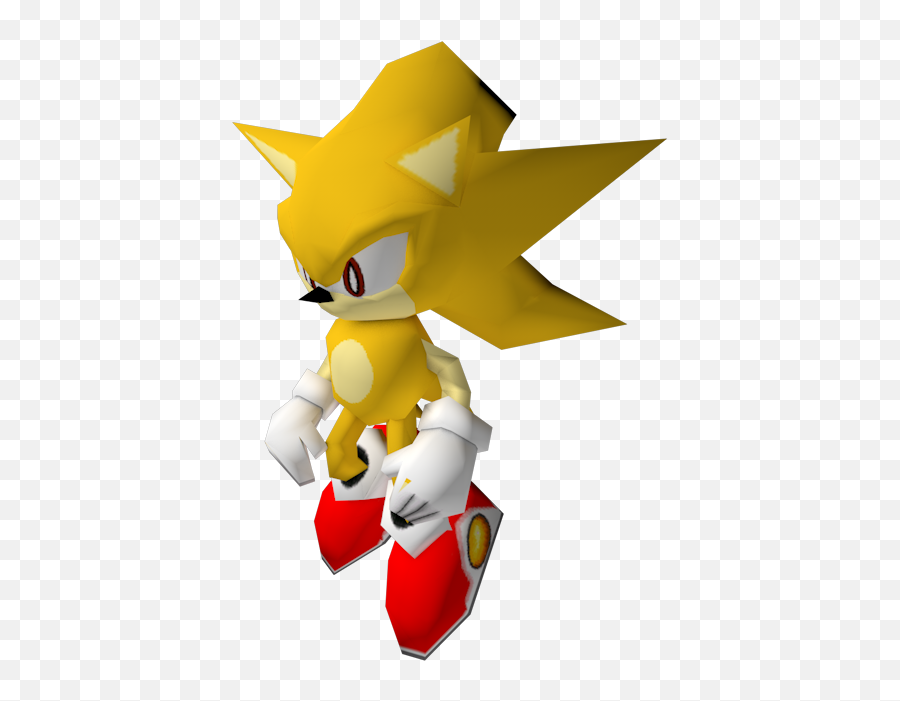 Dreamcast Super Sonic Model - Sonic Shuffle Super Sonic Png,Super Sonic Png