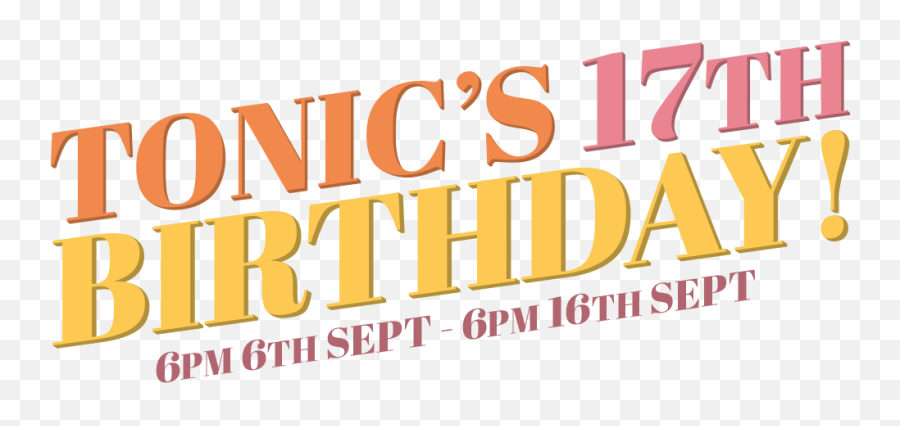 Tonic Birthday Logo - Poster Png,Happy Birthday Logos