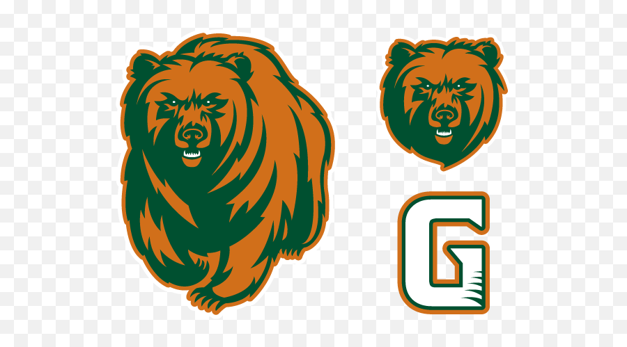 Grizzly Bear Georgia Gwinnett College - Grizzly Paw Logo Transparent Png,Chicago Bears Logo Png
