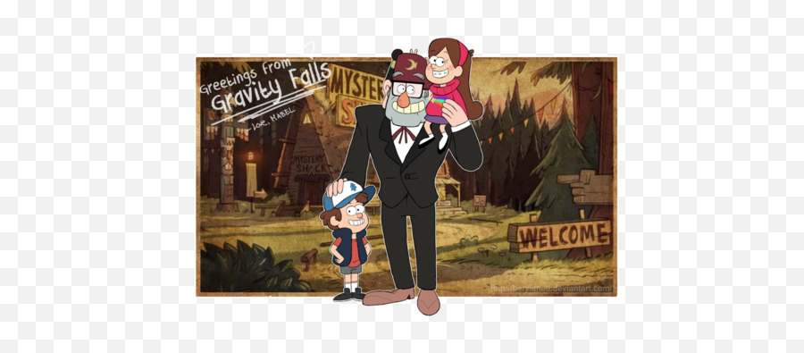 Welcom Mabel Pines Dipper Grunkle - Gravity Falls Bg Png,Grunkle Stan Png