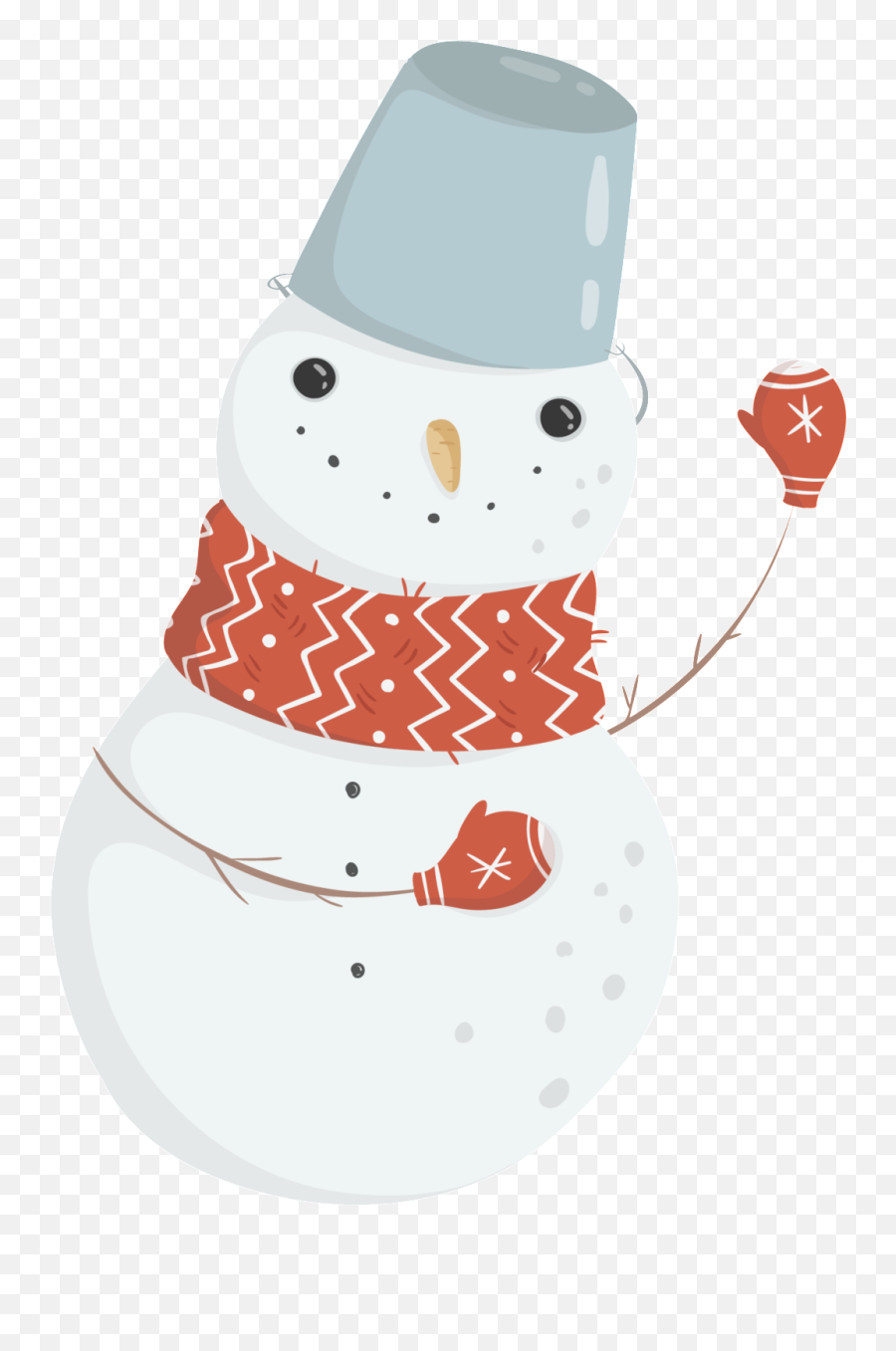 Download Hd Red Scarf Snowman Transparent Cartoon Winter - For Holiday Png,Snowman Transparent