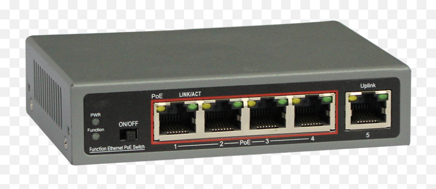 Poe4 - 65 Tru View 4 Port Poe Switch Portable Png,Switch Png