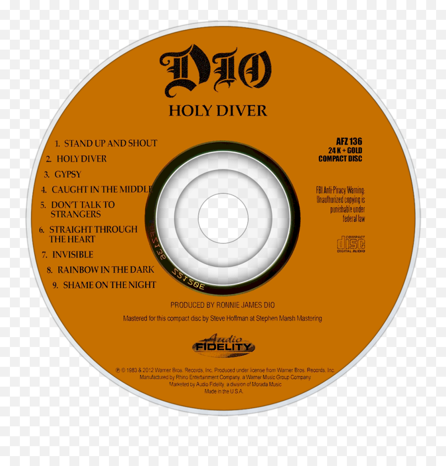 Dio Holy Diver Cd Disc Image - Album From Holy Diver Png,Dio Logo
