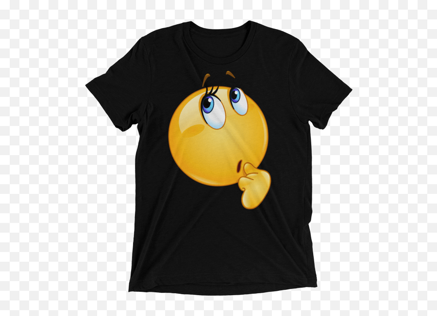 Funny Wonder Female Emoji Face T Shirt Png Thinking