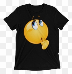 Funny Wonder Female Emoji Face T Shirt Png