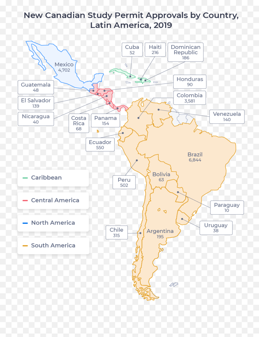 Applyinsights Growth In Canadau0027s Latin American Student Markets - Pacific Ocean South America Png,Colombia Map Png