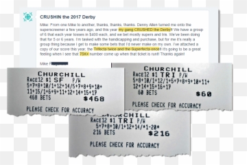2018 Kentucky Derby Superfecta - Superfecta Winning Derby Ticket Png,Kentucky Derby Logo 2017