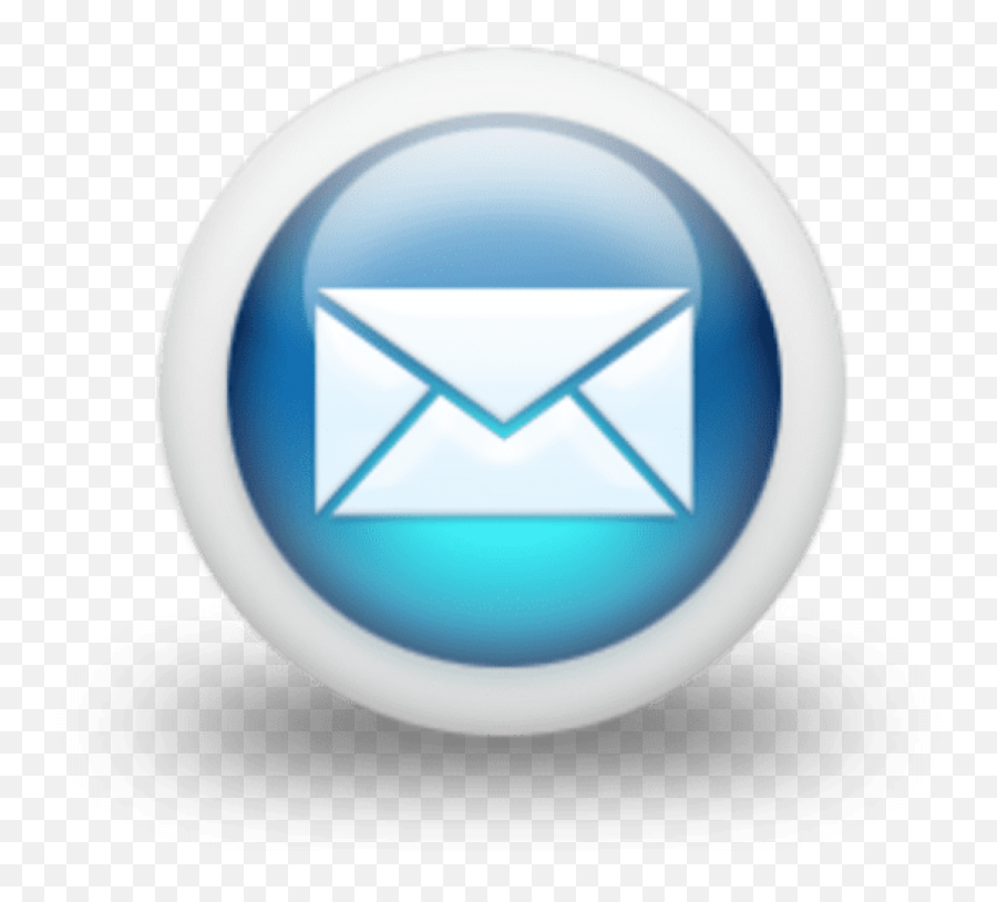 D Glossy Blue Orb Icon Business Envelope Free Images - Lots Of Emails Png,Envelope Icon Png
