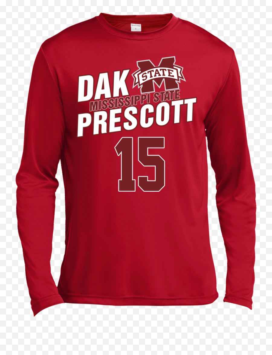 Dak Prescott Mississippi State Shirt - Born On 14 August Long Sleeve Png,Mississippi State Logo Png