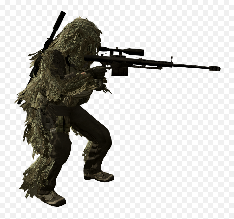 Mw2 Sniper Transparent Png Clipart - Ghillie Suit Call Of Duty Modern Warfare,Mw2 Png