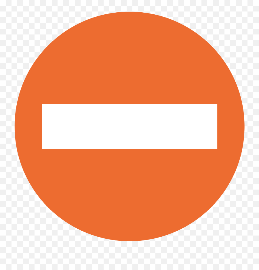 No Entry Id 8031 Emojicouk - No Entry Sign Orange Png,Entry Icon