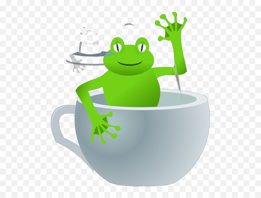 Frog In Tea Cup Png Svg Clip Art For Web - Download Clip Serveware,Frog Icon Png