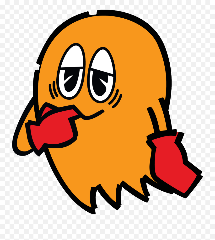 Pac Man Clyde Transparent Png - Clyde Pac Man Ghost,Pac Man Transparent Background
