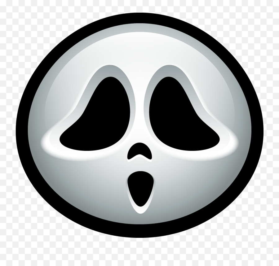 Scream Outline Mask Halloween Outlined - Halloween Ghost Face Scary Icon Png,Screaming Icon