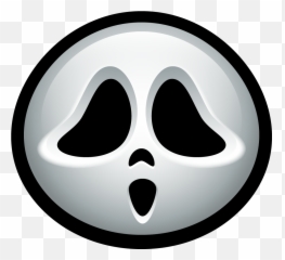 Scream Outline Mask Halloween Outlined - Halloween Ghost Face Scary Icon Png,Screaming Icon