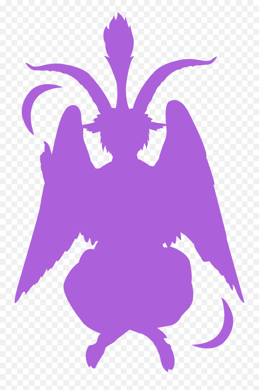 Baphomet Silhouette - Free Vector Silhouettes Creazilla Baphomet Silhouette Png,Baphomet Png