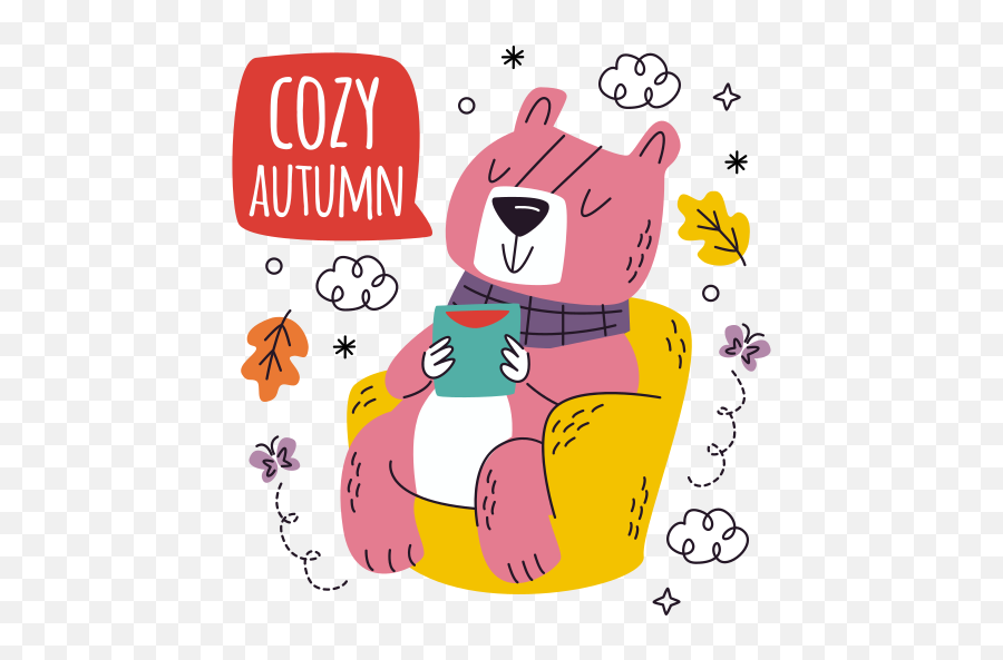 Autumn Stickers - Free Animals Stickers Cute Stickers Automn Png,Cozy Icon