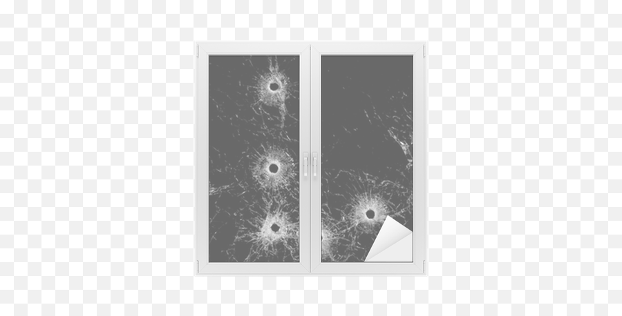 Broken Glass - Bullet Holes Isolated On Black Window U0026 Glass Sticker U2022 Pixers We Live To Change Bullet Shots Png,Bullet Holes Transparent