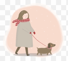 Walking Dog Icon - Download Sticker Style Leash png