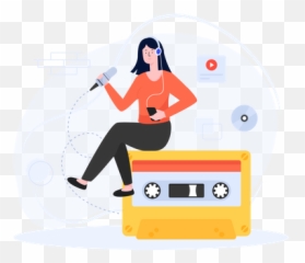 Record Icon - Download in Glyph Style Contact Us Model Png