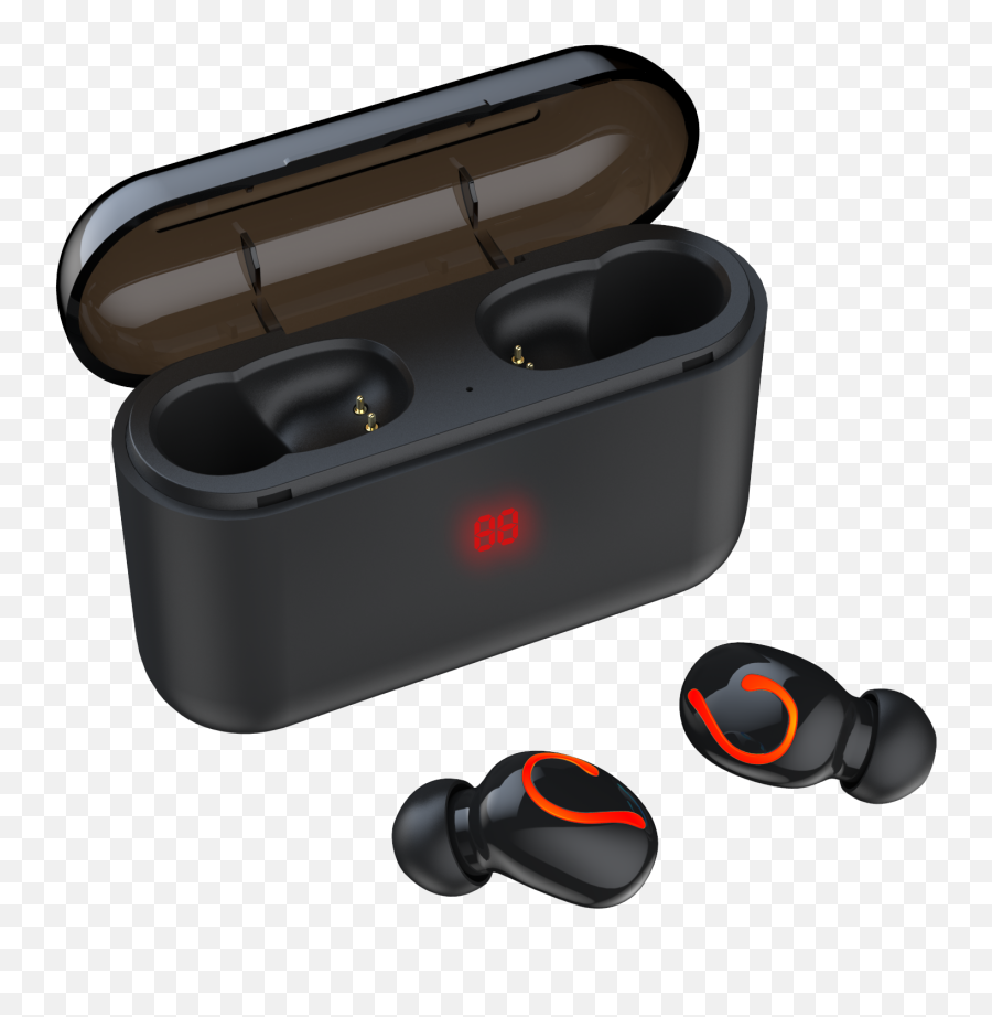 Newest Tws Wireless Earphone With Led Display Stereo - Airbud Phone Png,Skullcandy Icon Wireless