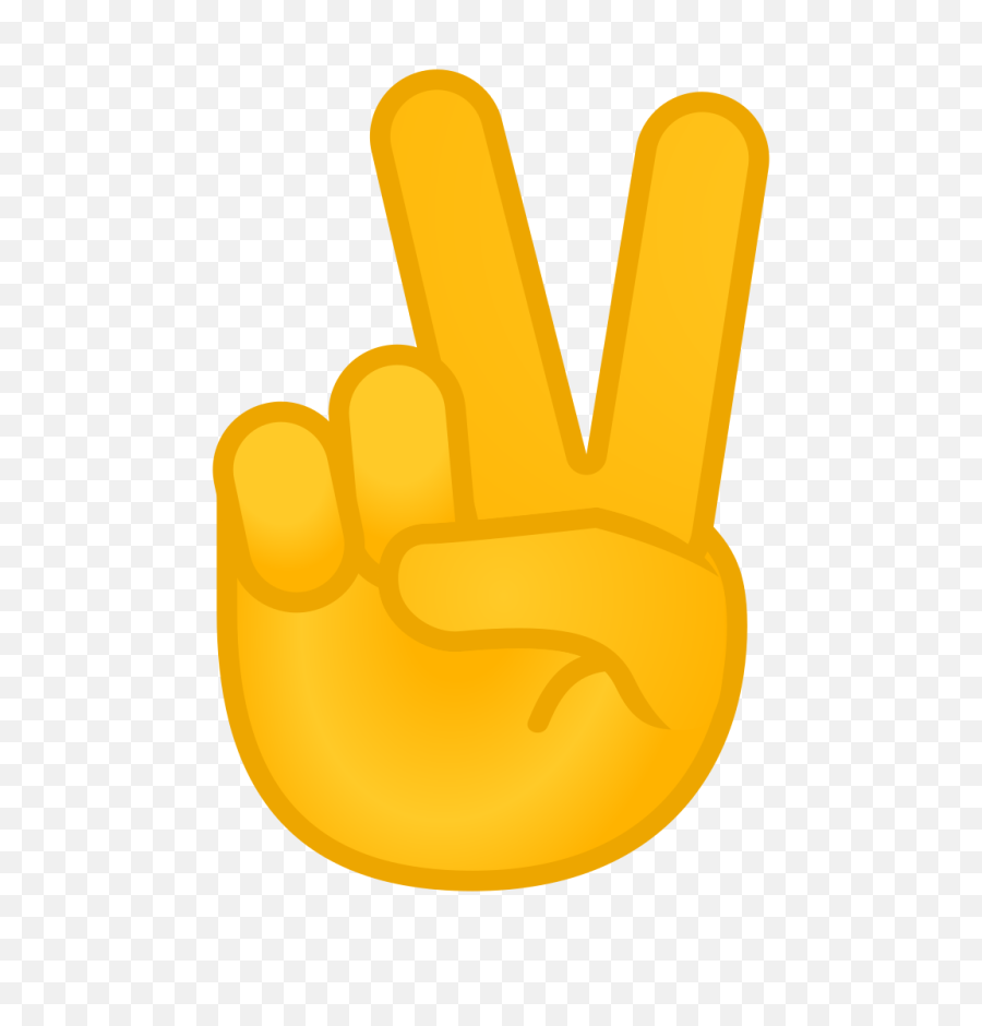 peace sign emoticon