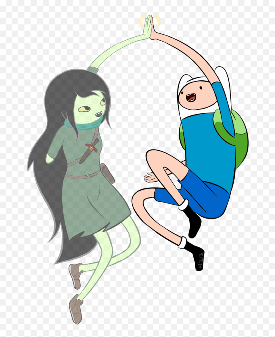 High Fives For Past Selves By Madamemiz - Finn And Jake Finn And Jake Reincarnations Png,Princess Bubblegum Icon