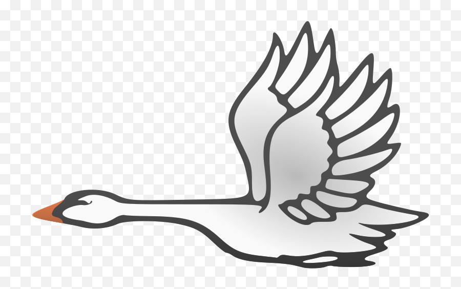 Flying Clipart Vector - Transparent Swan Clipart Png,Swan Icon