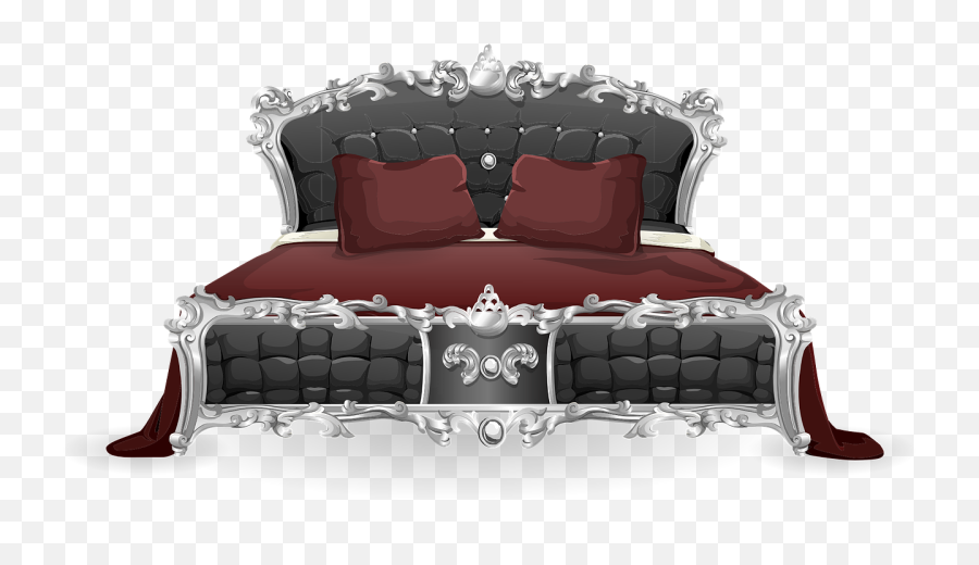 Bed Furniture Bedroom - Lit Avec Rangement Tete De Lit Capitonnée Png,Bedroom Png