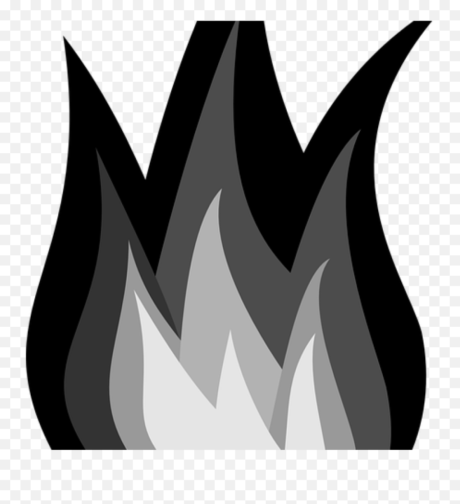 Download Flame Clipart Black And White Fire Flames Burn Free - Burning Flame Of Fire Black And White Png,Burn Png
